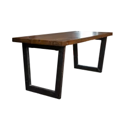 Bench/Table with Metal Legs