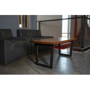 Bench/Table with Metal Legs - 2