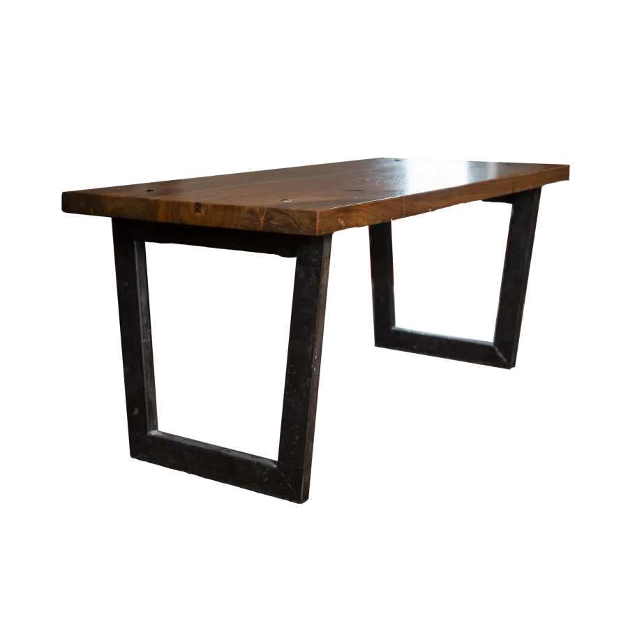 Bench/Table with Metal Legs