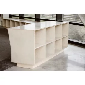 Backless Tall Bench Cubbie E - 4
