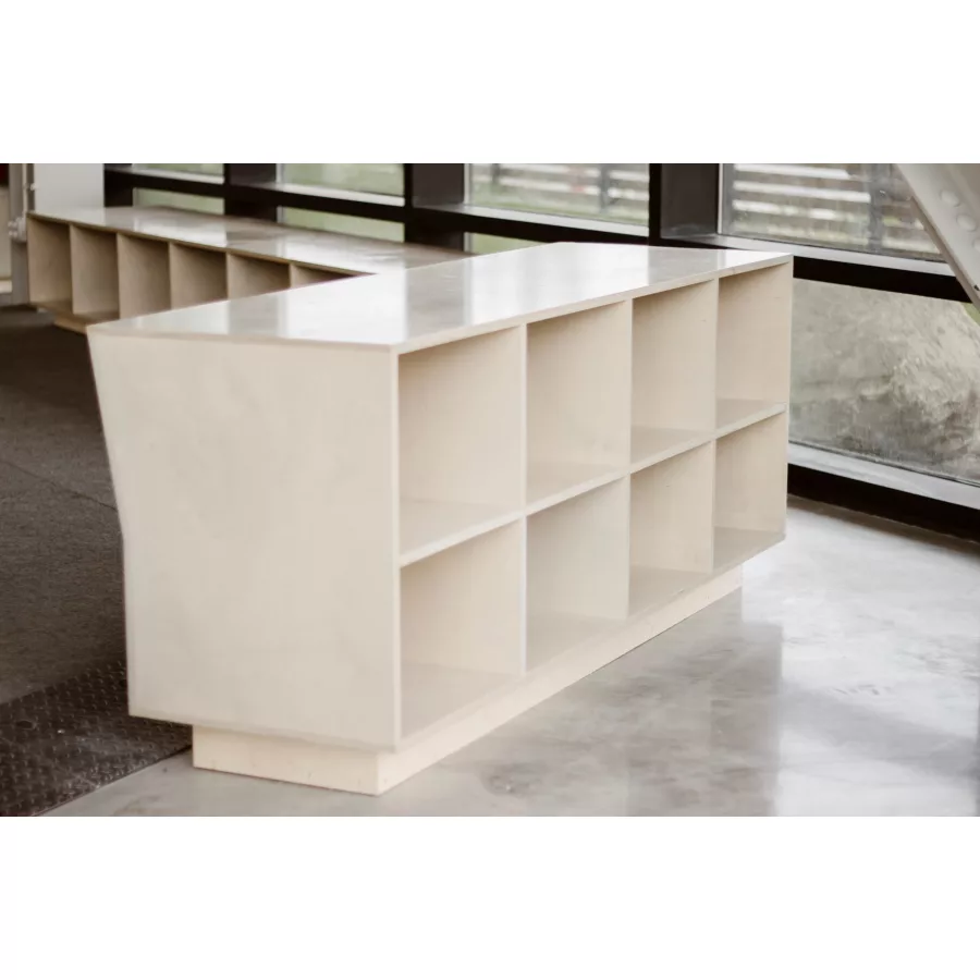 Backless Tall Bench Cubbie E - 4