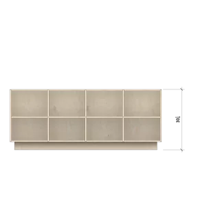 Backless Tall Bench Cubbie E - 2
