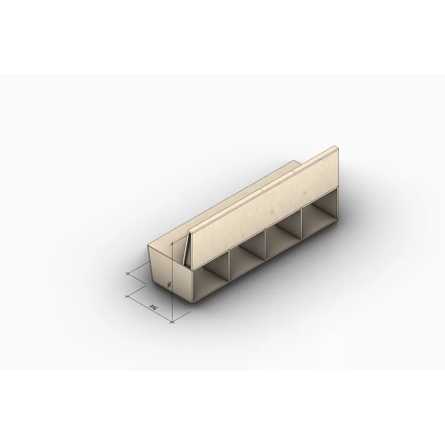 Full Bench Cubbie B - 2
